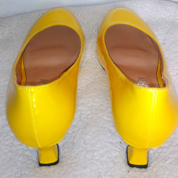 SKYSTERRY Women's Office Round Toe Patent Casual Slip On Spool Mid Heel... - Picture 8 of 16